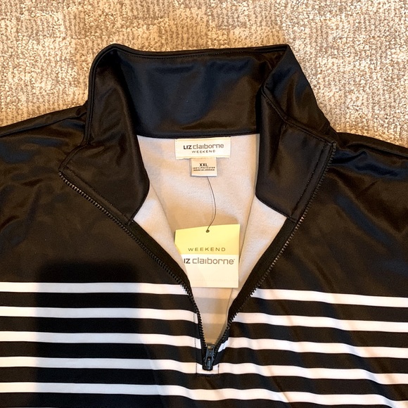 Liz Claiborne Weekend Quarter-Zip Pullover - Picture 2 of 8